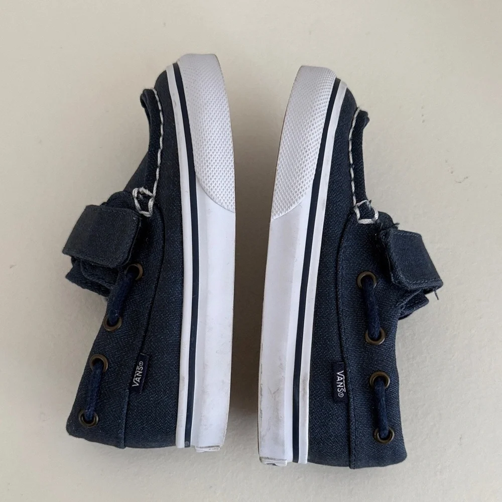 Vans•Dark Blue Moccasins•Size 7